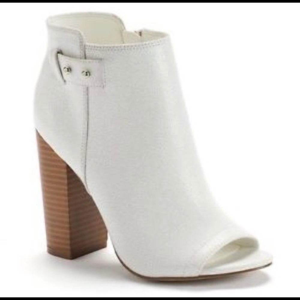 Rock & Republic Peep Toe Ankle Booties - 8.5